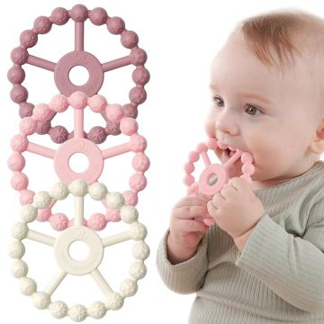 Silicone Teething Ring Toys 3-Pack